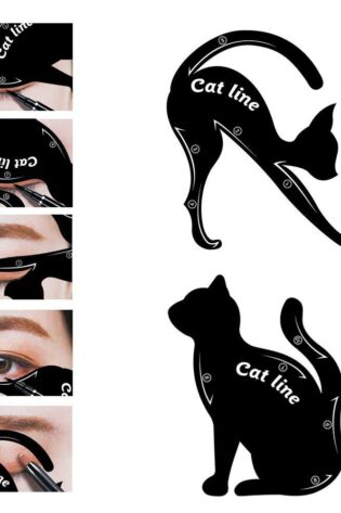 Cat Line Eyeliner Stencils Pro Eye Makeup Tool Cheezshop